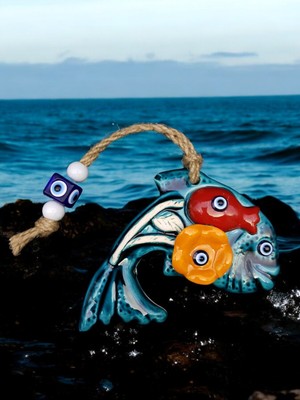 PremiumPort Renkli Nazar Boncuklu Çini Süslemeler, Bahçe ve Kapılar Için 10 Model