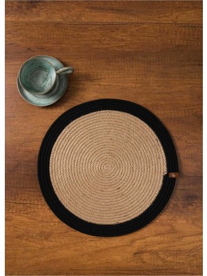 PremiumPort El Dokuması Jüt Supla ve Tabak Altlığı, Şık Duvar Süsü Aksesuarı