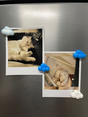 PremiumPort Renkli 4’lü Bulut Magnet Seti – Dekoratif Buzdolabı ve Fotoğraf Tutucu