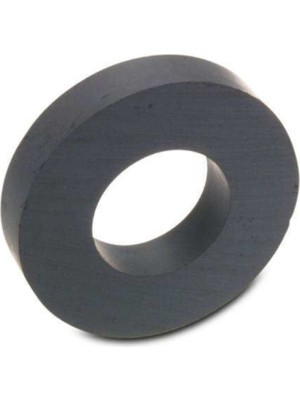 PremiumPort 55MM x D25MM x 8mm Ferrite Mıknatıs, Güçlü ve Dayanıklı Halka Magnet