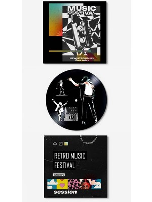 PremiumPort Siyah Beyaz Plak Duvar Dekoru, Müzik Severler Için Eşsiz Dekorasyon