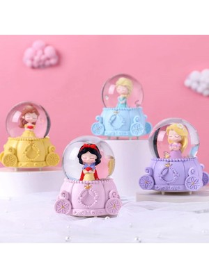 MiraLive Sevimli Prenses Tasarımlı Işıklı Mini Kar Küresi