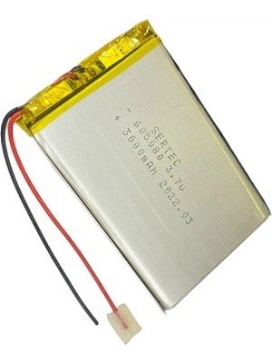 MiraLive 605080 3.7V 3000 Mah Li-Polymer Pil DEVRELI/1.5A