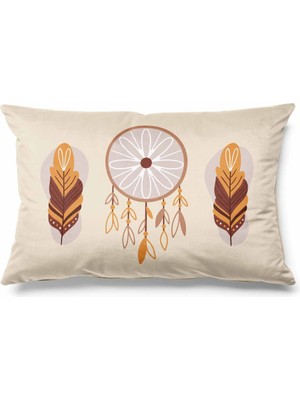 PremiumPort Düş Kapanı Desenli Çift Taraflı Süet Kırlent Kılıfı