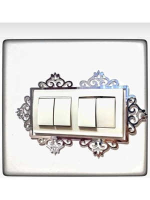 PremiumPort Şeffaf Pleksi Priz ve Anahtar Çerçevesi, Şık ve Modern Tasarım