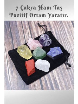 PremiumPort Doğal Taş 7 Çakra Seti A Kalite, Enerji Dengeleyici ve Şifa Kaynağı