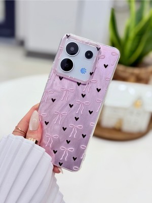 Go Aksesuar Redmi Note 13 Pro 4g Uyumlu Shine Fiyonk Tasarımlı Renk Geçişli Silikon Kılıf