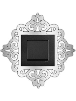 PremiumPort Şık ve Modern Pleksi Priz Anahtar Çerçevesi, Ev ve Ofis Dekorunu Tamamlar