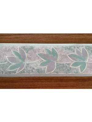 PremiumPort Mavi-Pembe Desenli Bordür, 5m x 18CM, Dekoratif ve Şık Tasarım