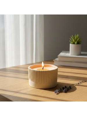 PremiumPort Turuncu Dekoratif Mumluk ve Sukulentlik Takımı Bohem Tarz