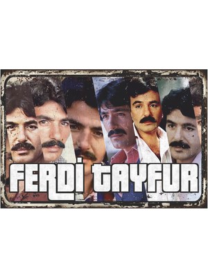 PremiumPort Ferdi Tayfur Arabesk Müzik Retro Vintage Ahşap Poster