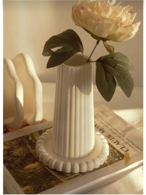 PremiumPort Şık Dekoratif Vazo Seti, Büyük Boy, Bubble Tabak, Bohem ve Iskandinav Tarzı