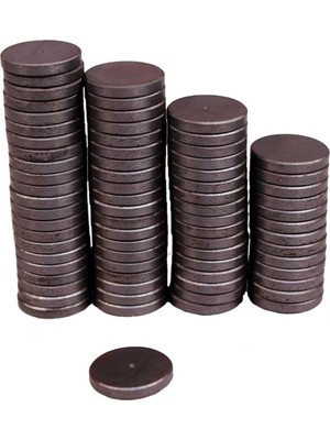 PremiumPort 50 Adet 12X3 cm Yuvarlak Mıknatıs, Süsleme ve Nişan Için Ideal Seçenek