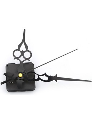 PremiumPort Sessiz Duvar Saati Mekanizması, Askısız, 16MM Şaft Uzunluğu