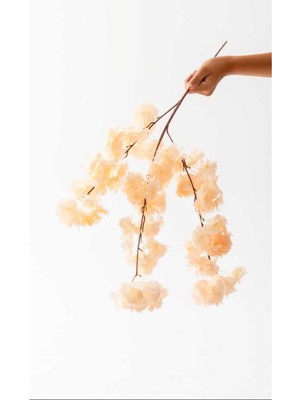 PremiumPort Bahar Dalı, 90 Cm, Yapay Kiraz Çiçeği, Dekoratif Çiçek, Bahar Teması