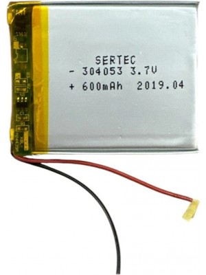 MiraLive 304053 3.7V 600 Mah Li-Polymer Pil DEVRELI/1.5A