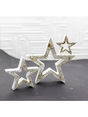 PremiumPort Parlak ve Şık Dekoratif Yıldız Objesi, Evinizin Atmosferini Güzelleştirir