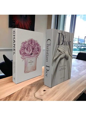 PremiumPort Şık 2’li Dekoratif Kitap Kutu Seti, Ev ve Ofis Dekorasyonu Için Mükemmel