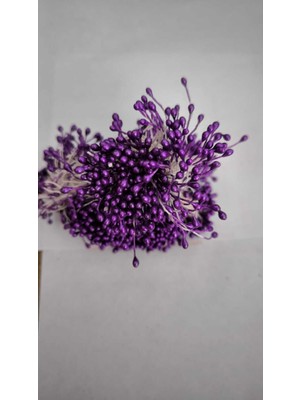 PremiumPort Mor Yapay Çiçek Tohumu Seti, 130 Adet, Bahar Dekorasyonu Için Harika