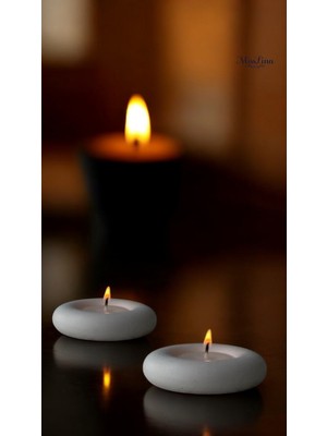 PremiumPort Şık Ikili Tealight Mum Seti, Sıcak ve Davetkar Atmosfer Yaratır