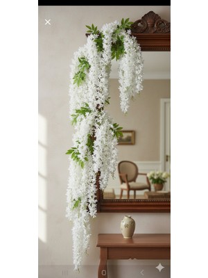 PremiumPort Sarkan Akasya Yapay Çiçek, 4 Dal, 80 Cm, Kumaş, Dekoratif Hediye