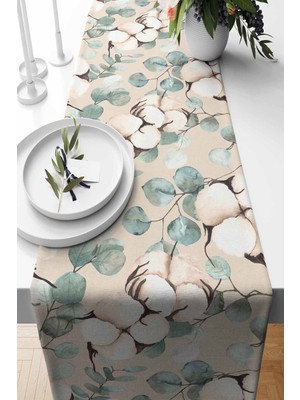 PremiumPort Pumpkin Desenli Süet Dokuma Runner, Şık ve Şık Ev Dekoru Için Ideal