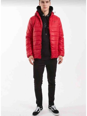 The Crow Dolgulu Erkek Şişme Mont