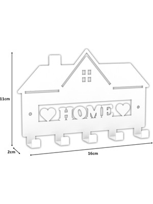 PremiumPort Metal Anahtarlık Askısı Model 2 Beyaz, Şık ve Kullanışlı Tasarım