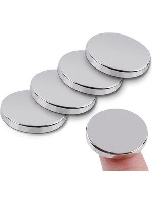 PremiumPort 2 Adet Çap 20MM x Kalınlık 2mm Süper Güçlü Yuvarlak Neodyum Mıknatıs
