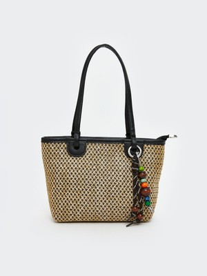 Lc Waikiki Yeni Sezon Hasır Örgülü Kadın Omuz Çantası