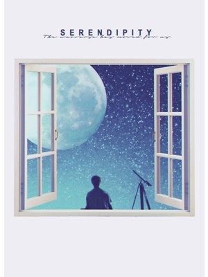 PremiumPort Serendipity Açılı Pencere Ahşap Tablo, Dekoratif ve Şık Tasarım