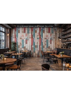 PremiumPort Otantik Ahşap Desenli Duvar Kağıdı, Evinize Şıklık Katın