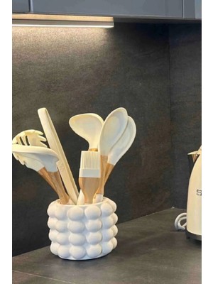 PremiumPort Modern Baloncuk Desenli Şık Vazo, Dekoratif ve Estetik Tasarım