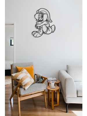 PremiumPort Lola Bugs Bunny Mdf Duvar Dekorasyon, Lazer Kesim, 26X32 cm