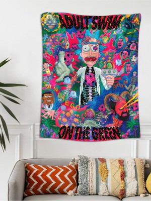 PremiumPort Renkli Kadife Duvar Halısı 70X100 Cm, Modern ve Şık Dekorasyon Parçası