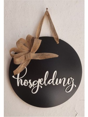 PremiumPort Şık Siyah Kapı Süsü, Ev Dekorasyonuna Zarif Dokunuş