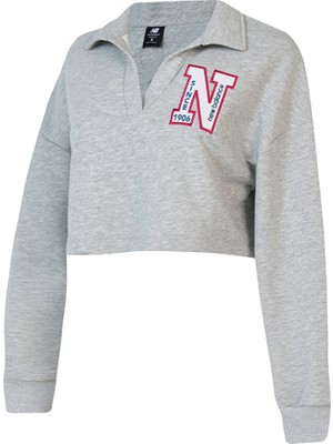 Nb New Balance WNC1619 Gri Kadın Sweatshirt