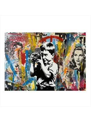 PremiumPort Sevimli Çocuk Tasarımlı Ahşap Fotoğraf Tablosu, Duvara Şıklık Katıyor