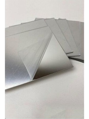 PremiumPort Şeffaf Pleksi Ayna 20X20 Cm, 4'lü Set, Kendinden Yapışkanlı, Dekoratif