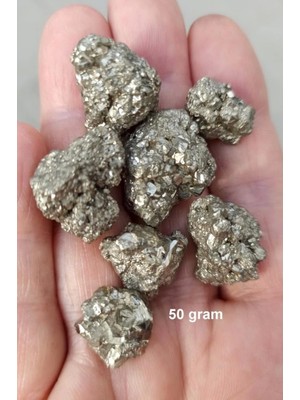 PremiumPort 50G Doğal Pirit Taşı Parçaları, Enerji ve Şifa Kaynağı