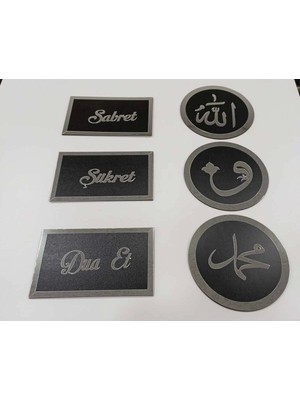 PremiumPort Ilham Veren Sabret Şükret Dua Et Tablo, Pozitif Motivasyon Dekoru