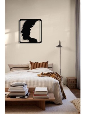 PremiumPort El Yapımı Renkli Ahşap Yüzler Lazer Kesim Dekoratif Tablo