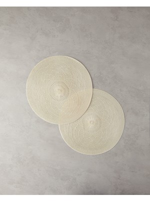 PremiumPort Şık ve Dayanıklı Polyester Amerikan Servis Seti, 2'li Paket, Modern Tasarım