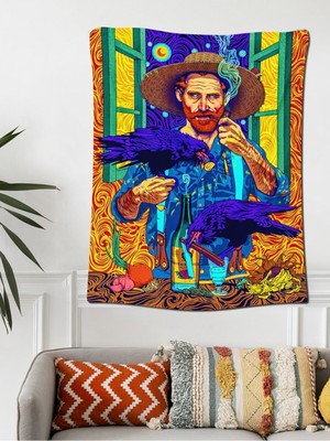 PremiumPort Kadife Duvar Halısı 70X100 Cm, Şık ve Yumuşak Dekoratif Parça