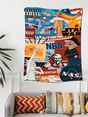 PremiumPort Kadife Duvar Halısı 70X100 Cm, Şık ve Şık Dekorasyon Parçası