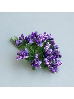 PremiumPort Mor Akrilik Çiçekler, 144 Adet, Dekor ve Masa Süsü Seti