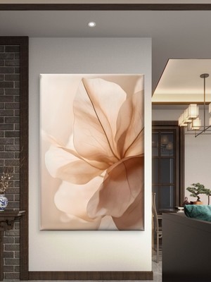 PremiumPort Sonsuz Lüks Kum Çiçeği Baskı Kanvas Tablo, Şık ve Modern Dekorasyon Için