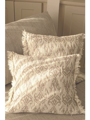 PremiumPort 2'li Müslin Kırlent Kılıfı, 100% Pamuk, 3 Kat, Zarif ve Rahat Tasarım