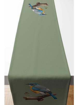 PremiumPort Ekvator Desenli Süet Dokuma Runner, 140X40 Cm, Şık ve Şık Tasarım