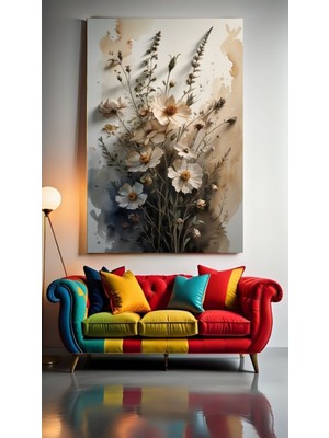 PremiumPort Modern Soyut Kanvas Tablo, Ev ve Ofis Dekorasyonu Için Şık Tasarım